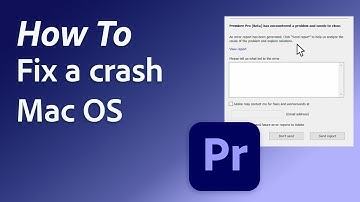 Troubleshooting Crashes in Adobe Premiere Pro for MacOS
