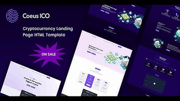 Coeus - Cryptocurrency Landing Page HTML Template | Themeforest Website Templates and Themes