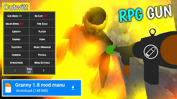 How to use RPG gun || Granny 1.8 mod menu download