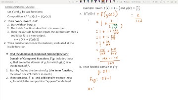 2 8-R Composing Rational Functions &Domain