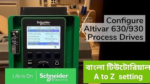 Configuring Preset Speeds on Altivar 630/930 Process Drives | Schneider Electric Support