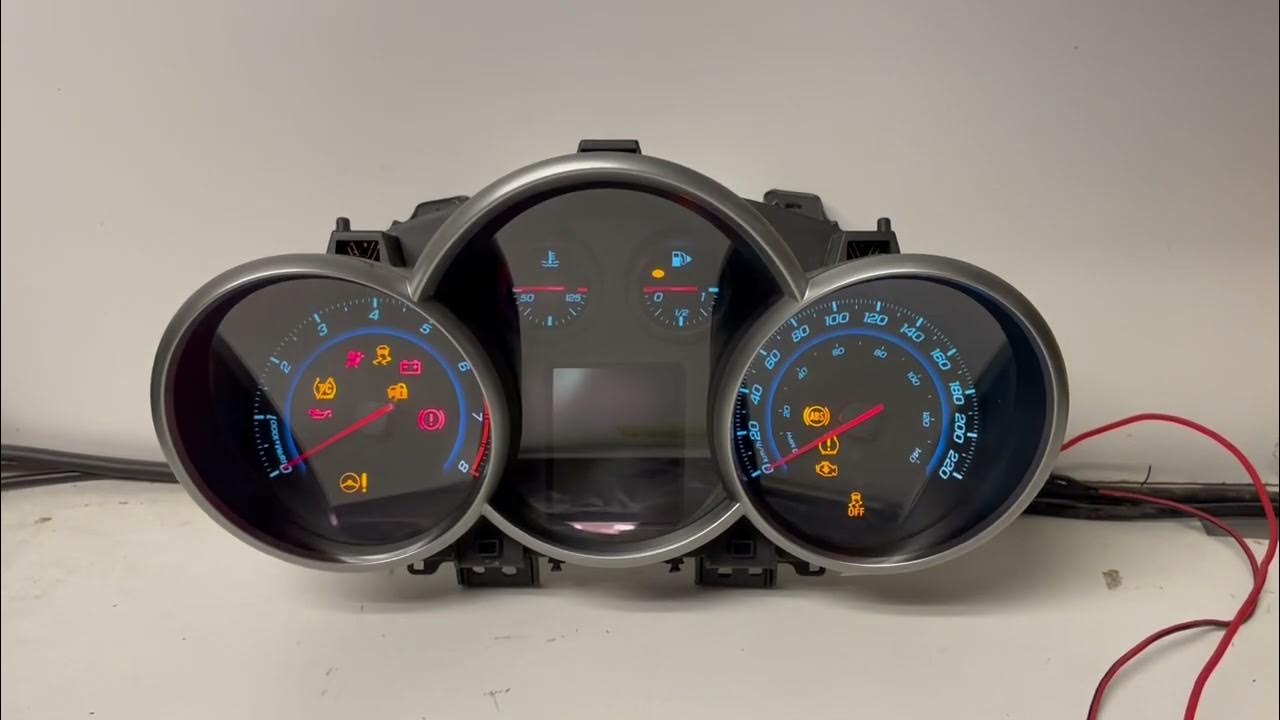 20112015 CHEVY CRUZE USED DASHBOARD INSTRUMENT CLUSTER TEST YouTube