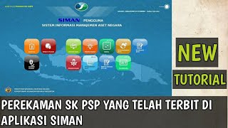 NEW Tutorial Perekaman SK PSP di aplikasi SIMAN #SIMAK #BMN #SIMAN
