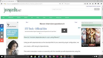 How do I include dependencies in a jar using Maven? | javapedia.net