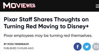 Pixar fans after Turning Red decides to skip theaters and go straight to Disney+