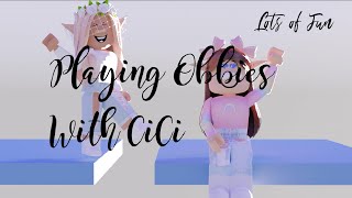 Playing a Chart Obby with Cici!