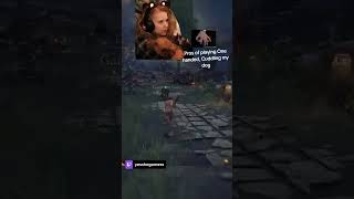 Cuddling My Dog While Playing Elden Ring One Handed