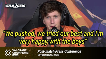 FNATIC (NRG vs. FNC) Post-Match Press Conference at VCT Champions Paris 2025