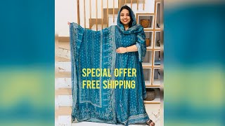 Special Offer…Price:1590…Free Shipping…Unstitched Suits…No Return…Koodu…For Booking:6282154708…
