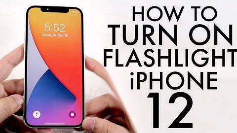 How To Turn On Flashlight On iPhone 12!