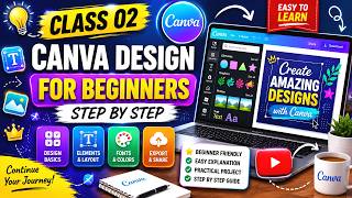 Canva for Beginners | Learn Design Step by Step Bangla | Class 02 | #aiedulive