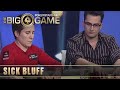 The Big Game S2 ♠️ E13 ♠️ Vanessa Selbst HUGE bluff against Antonio Esfandiari ♠️ PokerStars