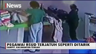HOROR! Video Pegawai Rumah Sakit Tiba-tiba Jatuh seperti Ditarik - iNews Sore 23/01