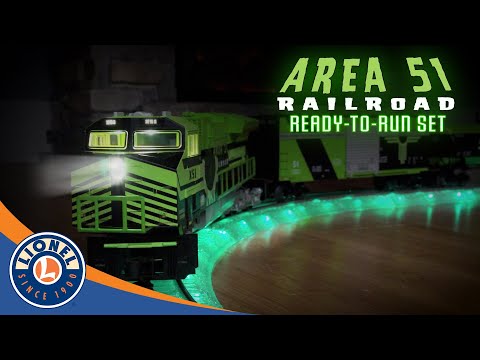 Lionel's Area 51 LionChief Set with Lighted Track!