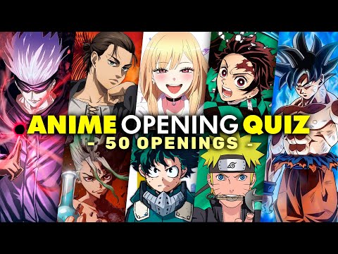 ANIME OPENING QUIZ 🎶🕹️ - Guess the 40 Anime Openings 「 VERY EASY 」 ⚔️ Anime  QUIZ - BiliBili