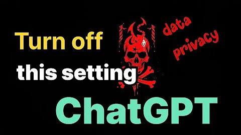 Turn off this setting in ChatGPT for data privacy