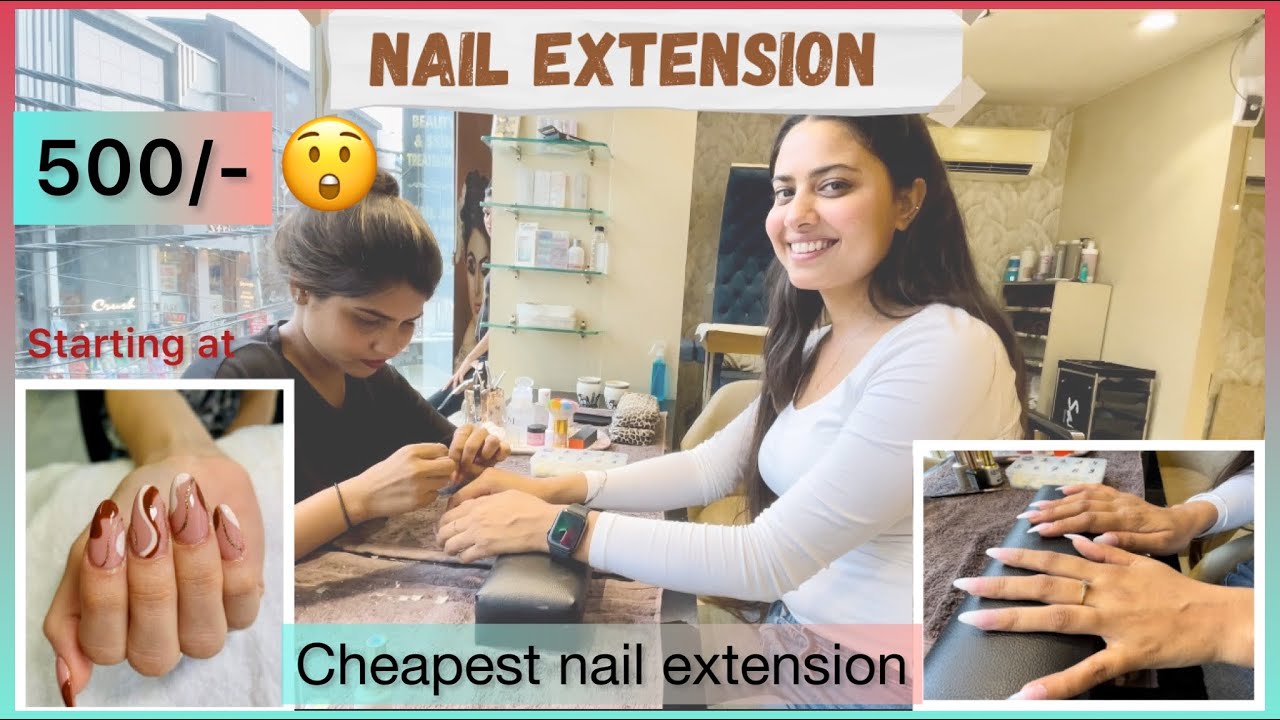 Cheapest nail extension in Delhi/ best place in Delhi for nail extension  #nailextension #nailart - YouTube