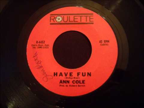 Ann Cole - Have Fun - Great Early 60's Ballad