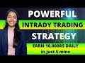 Best intraday trading strategy  the only indicator you will need for trading  earn 10k daily 