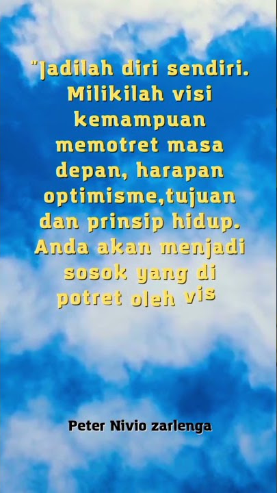 quotes kehidupan miliki visi dan misi
