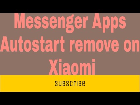 How to Messenger Apps Autostart remove on Xiaomi l Zillur TE