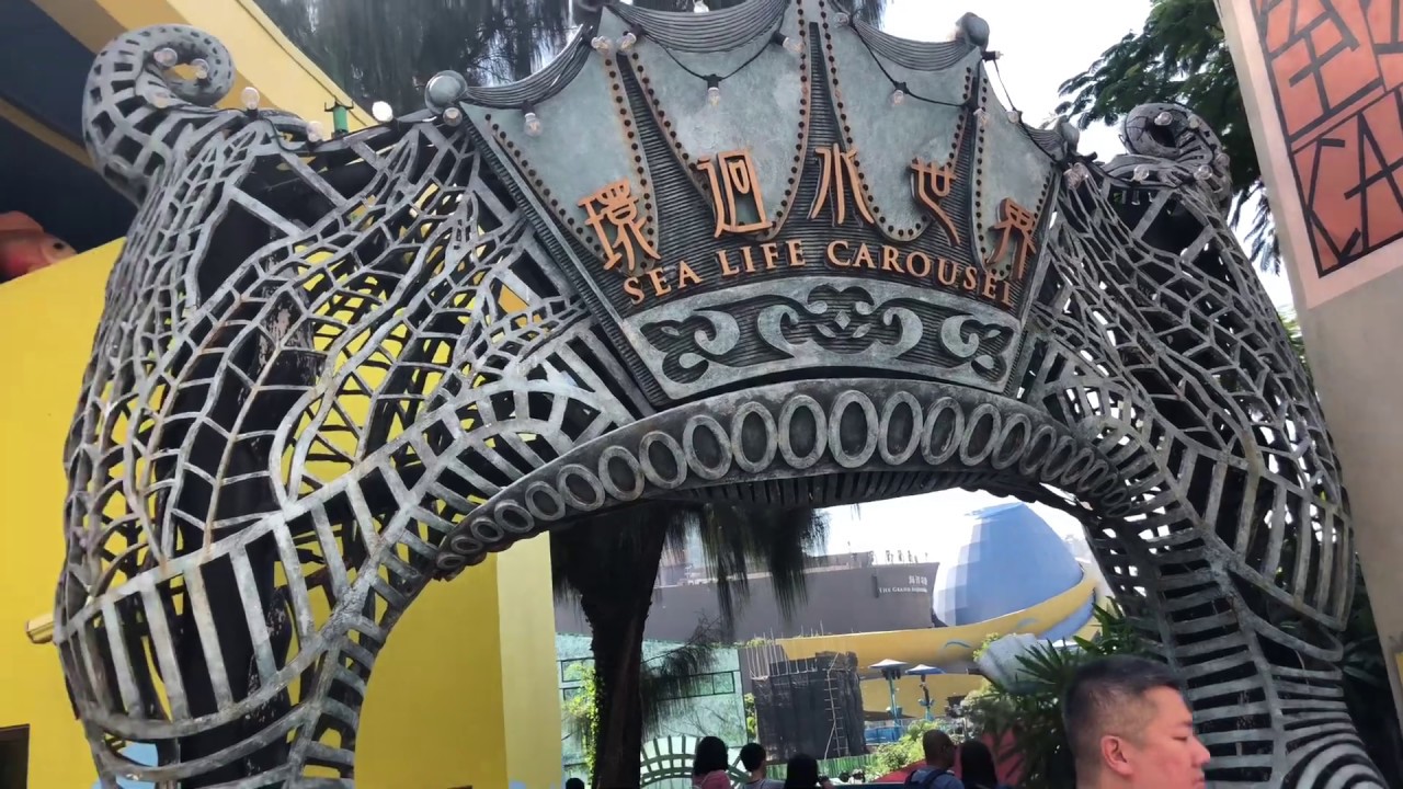 Hong Kong Merry-go-round Ride in Ocean Park - Sea Life Carousel