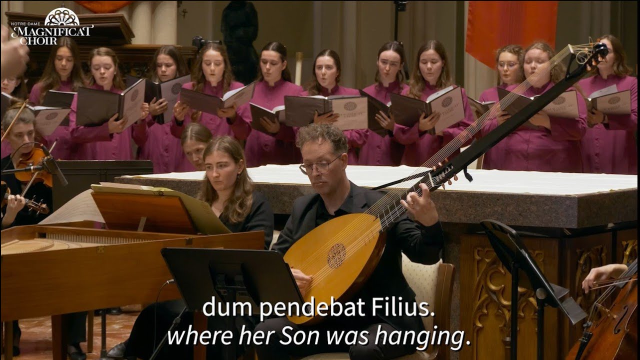 Assista a Notre Dame Magnificat Choir: Stabat Mater: I. Stabat Mater Dolorosa by  Pergolesi + First Station no YouTube Assista a Notre Dame Magnificat Choir: Stabat Mater: I. Stabat Mater Dolorosa by  Pergolesi + First Station no YouTube