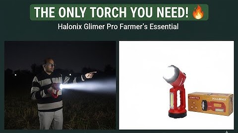 Halonix Glimer Pro Torch Review: The BEST Light for Night Farming? (My Experience!) 14 November 2025
