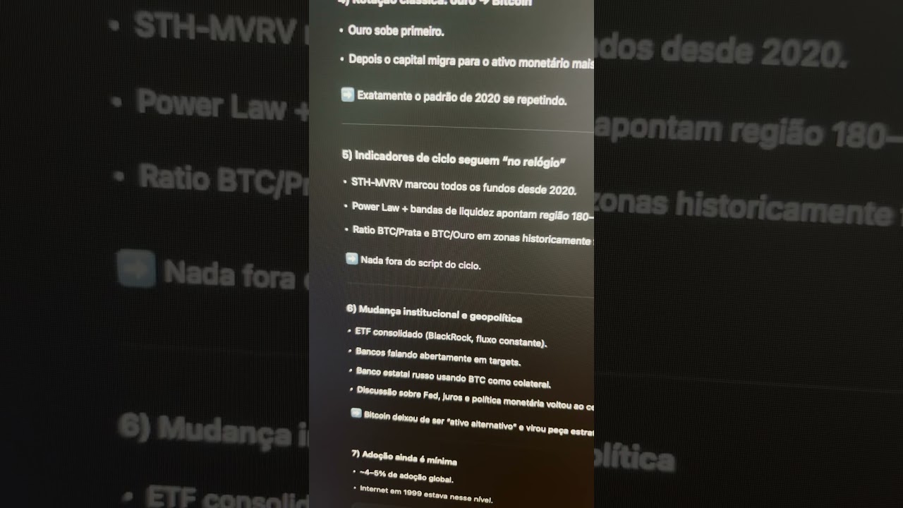 🚨 BITCOIN: O QUE ACONTECEU EM 2025 E O QUE ESPERAR PARA 2026? - YouTube