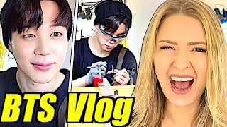 JIMIN's Vlog Making Jewelry Reaction (2022)