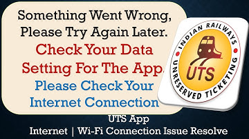 UTS App something went wrong please try again later problem solution