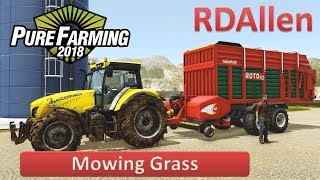 Pure Farming 2018 Free Play on Germany - Mowing Grass Pure Farming 2018 Free Play on Germany - Mowing Grass