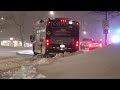 01-15-2021 Des Moines, IA - City Bus Slides Sideways - Police Push Stuck Vehicles