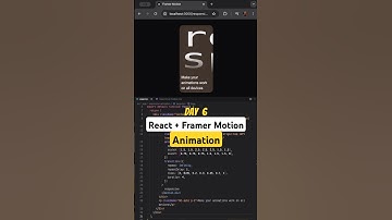Day 6: React + Framer Motion Multi-Step Responsive Animation #coding #animation #programming #react