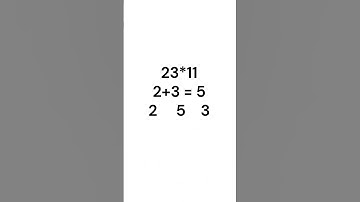 The EASIEST Way to Multiply by 11 (2-Digit Trick!) #maths #mathstricks #mathhacks #mathshorts