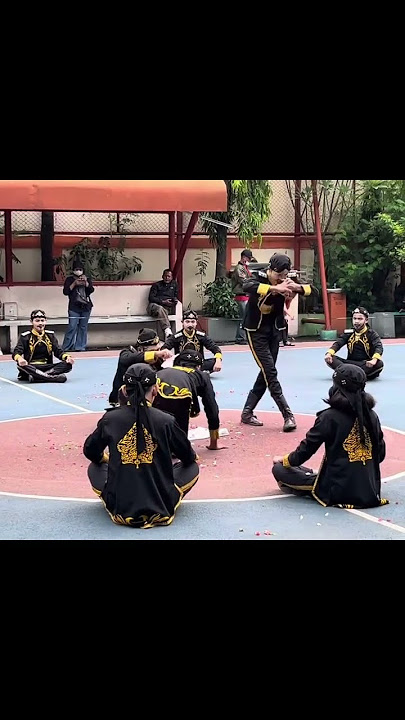 A variation of black magic?! ISN'T IT DANGEROUS?! A performance by the Flag Raising Team of Citra...