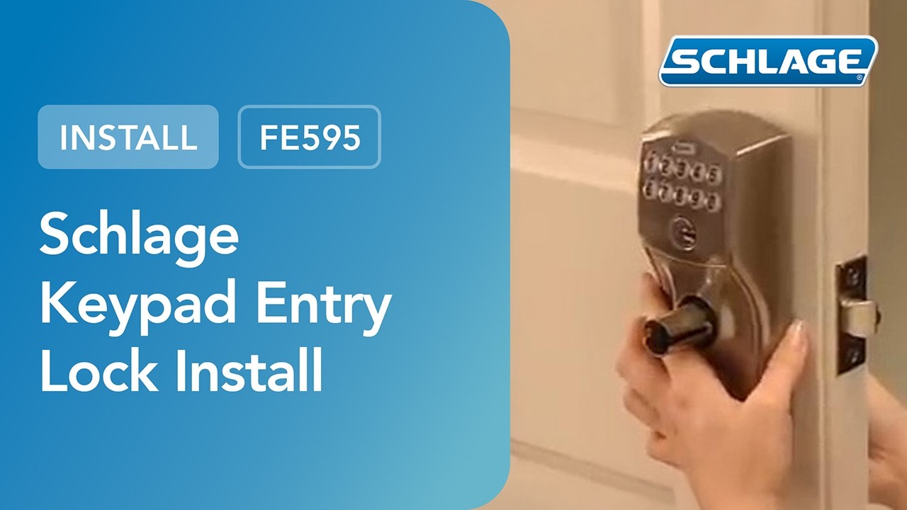 How To Install a Schlage Keypad Entry Lock (Flex Lock) (FE595) video thumbnail
