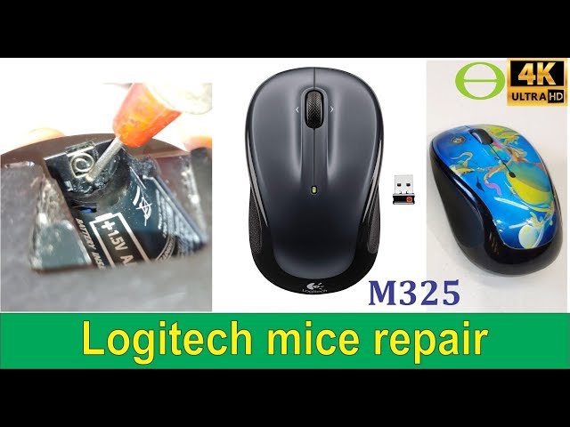 Logitech mice not switching on - battery terminal repair. - YouTube