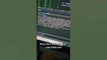 When your GF is crying but your code finally runs...