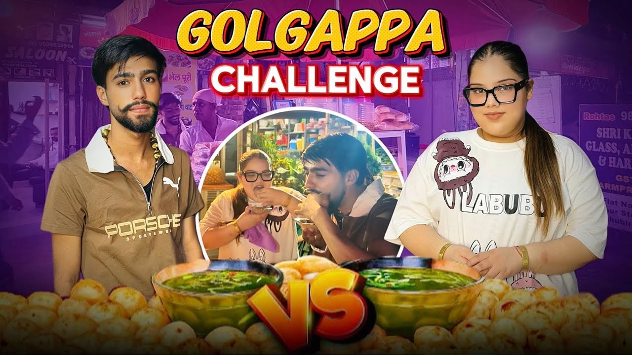 GOLGAPPA challenge ❤️ with VANSH RANA #nandinikarnaliya 