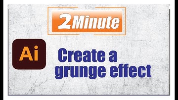 Adobe Illustrator: Create a grunge effect on text