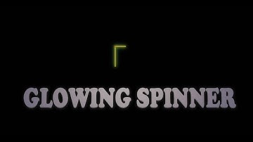 Amazing Glowing Spinner Animation Using Only HTML & CSS - CodeWithTanmay