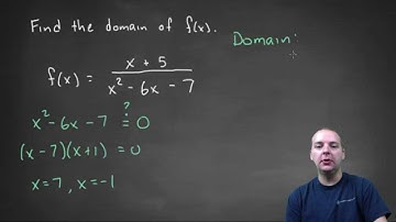 How to Find the Domain of a Rational Function - Example 1