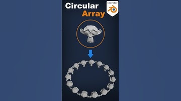 Circular array in Blender