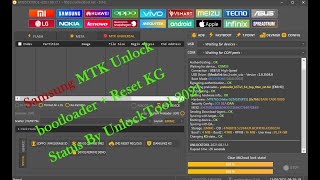 Samsung MTK Unlock bootloader + Reset KG Status By UnlockTool 2021