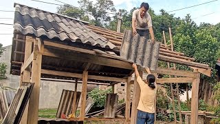 10. roofing day.  The floor is made of concrete.  Couple part 2