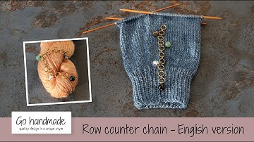 Row counter chain with pearls - English version