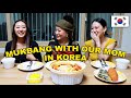 MUKBANG WITH OUR MOM IN KOREA + BLACKPINK GIVEAWAY  🖤💗