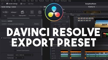 Tips การใช้ Davinci Resolve [เทคนิคที่2]  - PresetในการExportวิดิโอ ที่โปรแกรมให้มา
