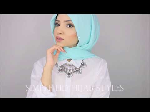 SIMPLE EID HIJAB STYLES | SAIMASCORNER SIMPLE EID HIJAB STYLES | SAIMASCORNER